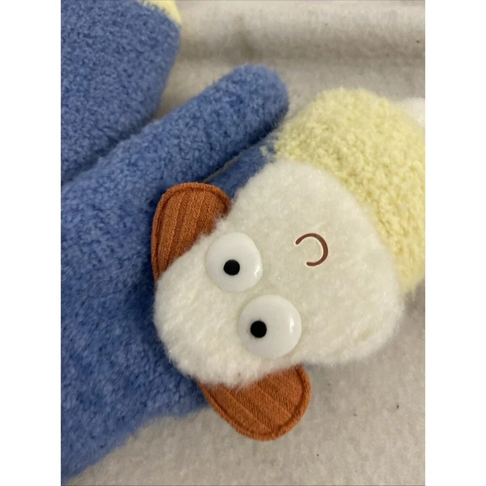 New Sheep Lamp Cozy Warm Mittens Gloves Winter Snow 5+ Stretchy